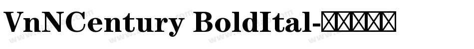VnNCentury BoldItal字体转换